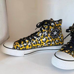 Chuck Taylor HI OLD GOLD Yellow Leopard high Tops
